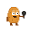 Potato with microphone
