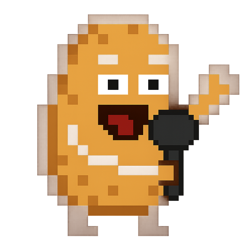 Potato with microphone